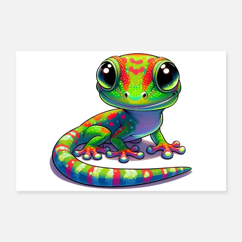 Gecko Poster 24" x 16" (60x40 cm)