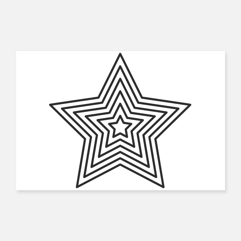 étoile Poster 60 x 40 cm