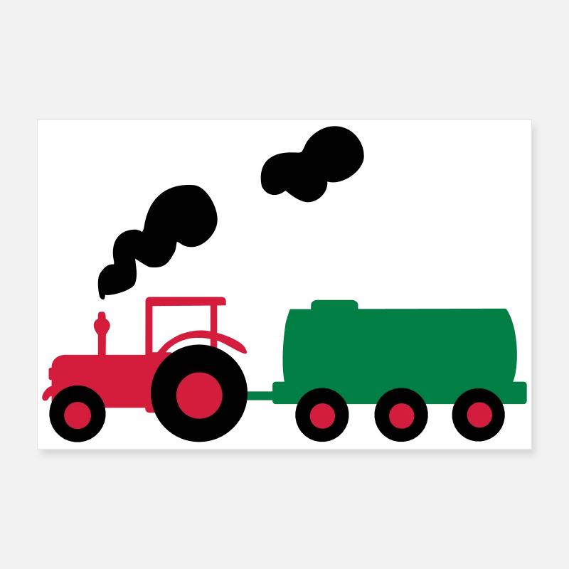 tracteur Poster 60 x 40 cm