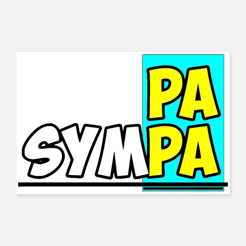 Papa sympa Poster 60 x 40 cm