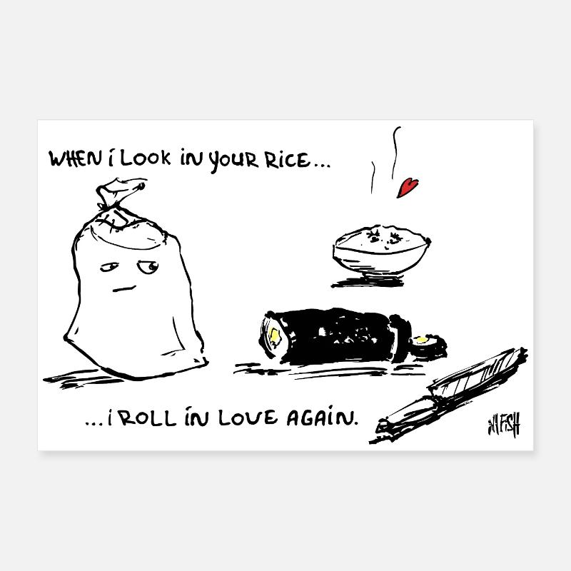 Roll in Love 2 Poster 60x40 cm