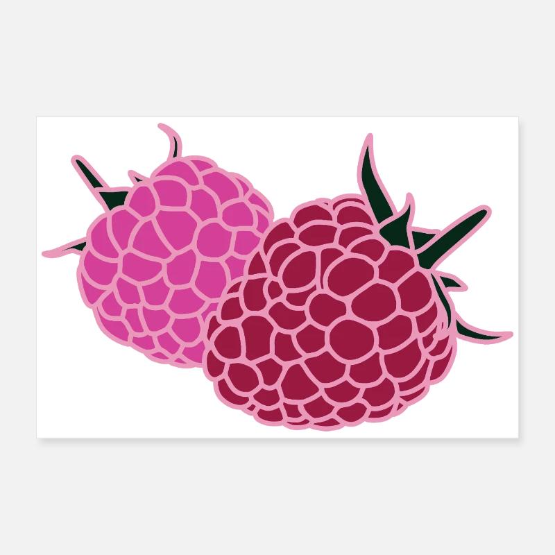 Pop Art du Duo Framboise Poster 60 x 40 cm