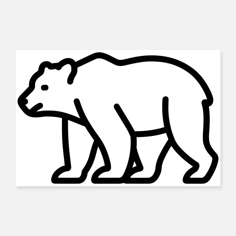 bear Poster 24" x 16" (60x40 cm)