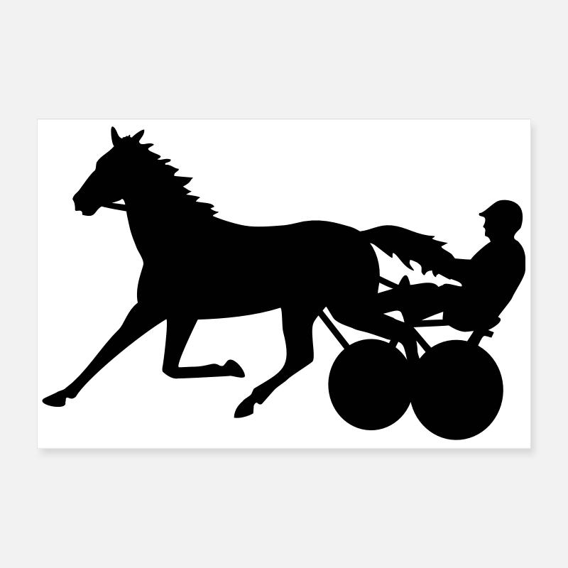 harness racing Poster 24" x 16" (60x40 cm)