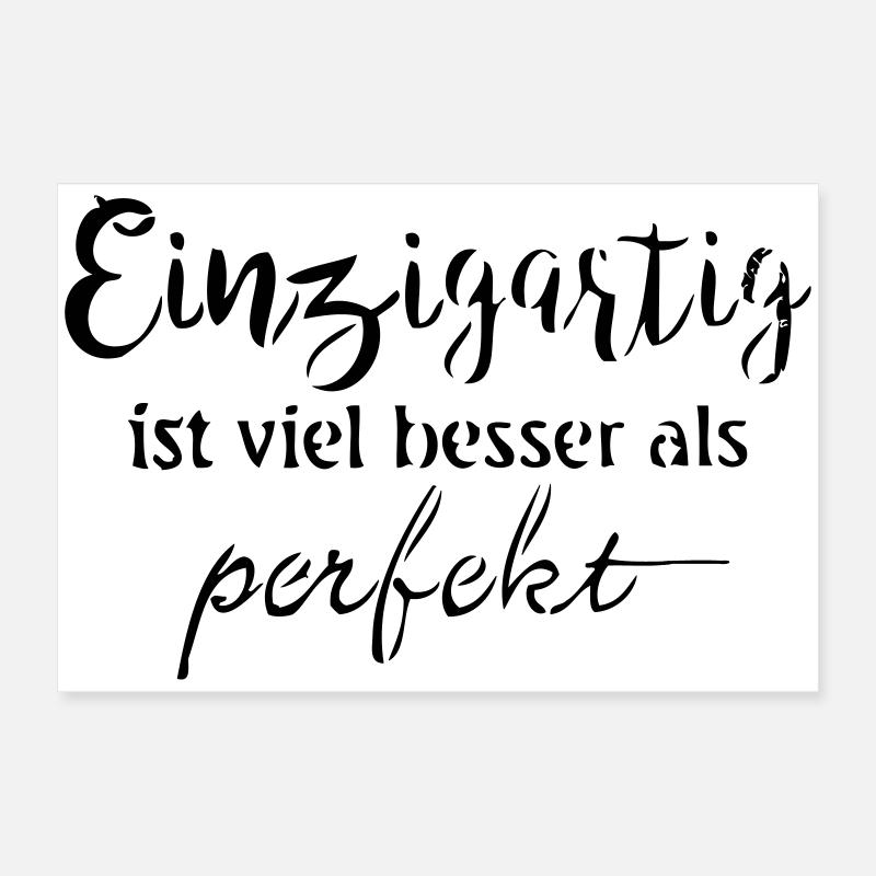 Einzigartig Poster 60x40 cm