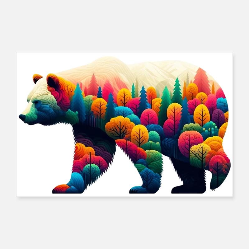 Bear Poster 24" x 16" (60x40 cm)