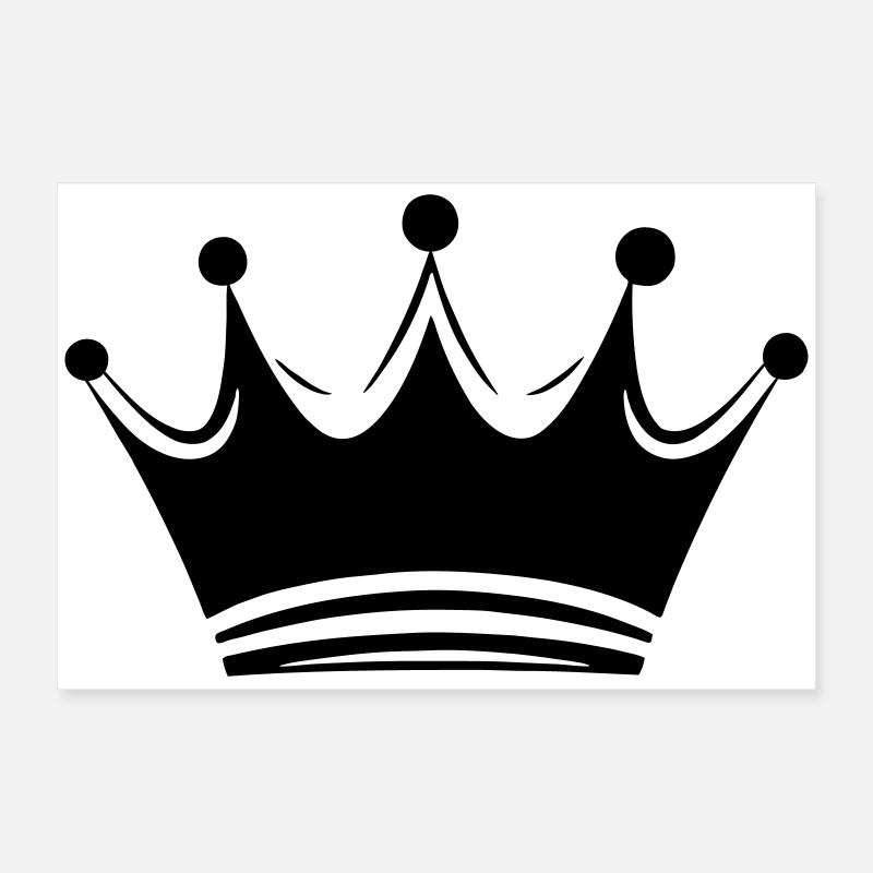 Queen/King Crown Customizable Poster 24" x 16" (60x40 cm)