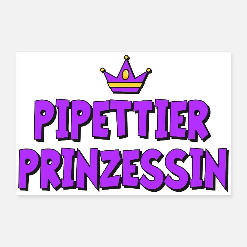Pipetting Princess Poster 24" x 16" (60x40 cm)