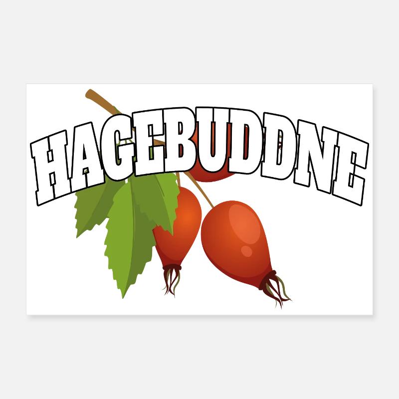 Hagebuddne – Pun Meme Saying Poster 24" x 16" (60x40 cm)
