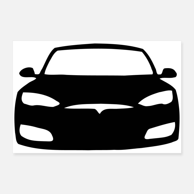 Model S Symbol Poster 60x40 cm