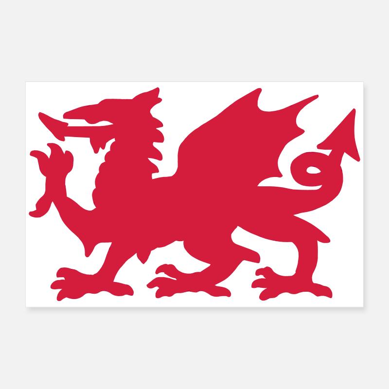 Welsh Dragon Poster 24" x 16" (60x40 cm)