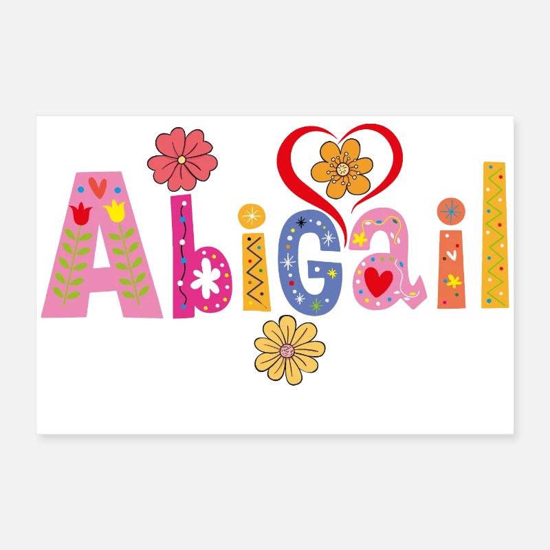 Personalized Abigail Name Poster 24" x 16" (60x40 cm)