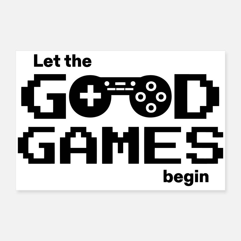 Que les bons jeux commencent – Pixel Controller Poster 60 x 40 cm