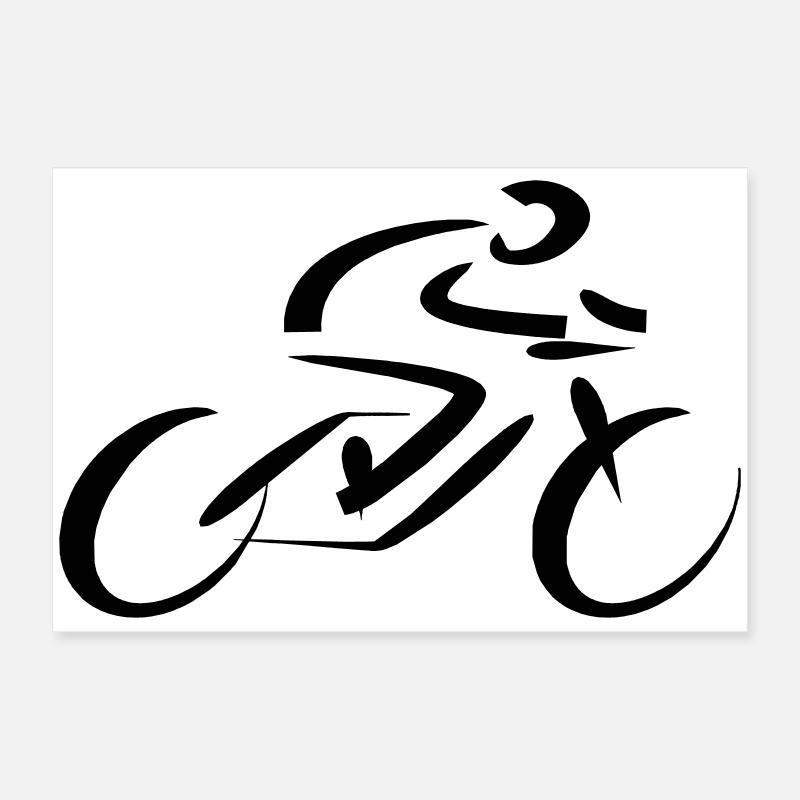 Radfahrer Rennfahrer  Poster 60x40 cm