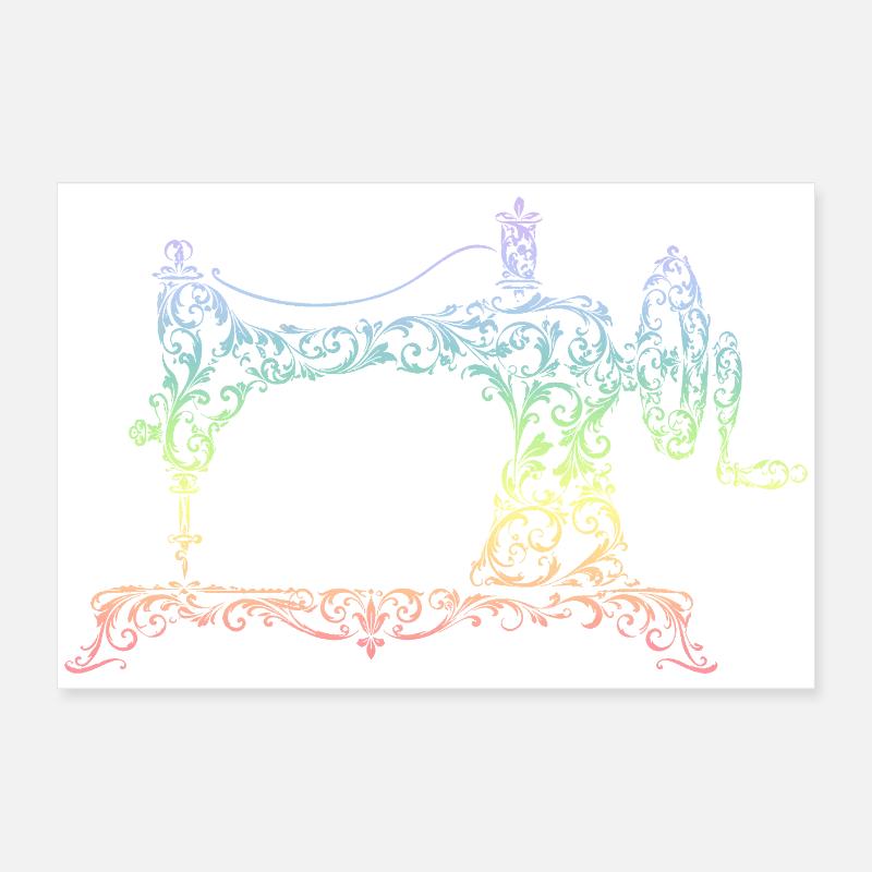 sewing machine Poster 24" x 16" (60x40 cm)