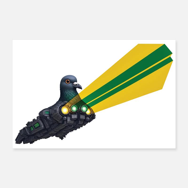 SPACE BIRD - geek & scifi Poster 60 x 40 cm