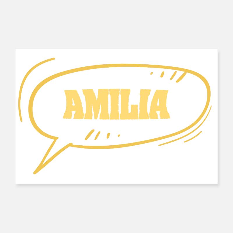 Comic Amilia Poster 60x40 cm