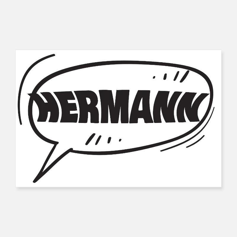 Prénom Hermann Poster 60 x 40 cm