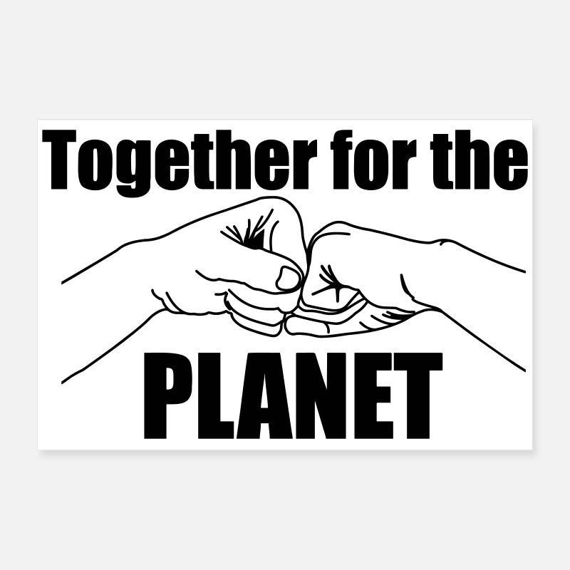 Ensemble pour notre terre Poster 60 x 40 cm