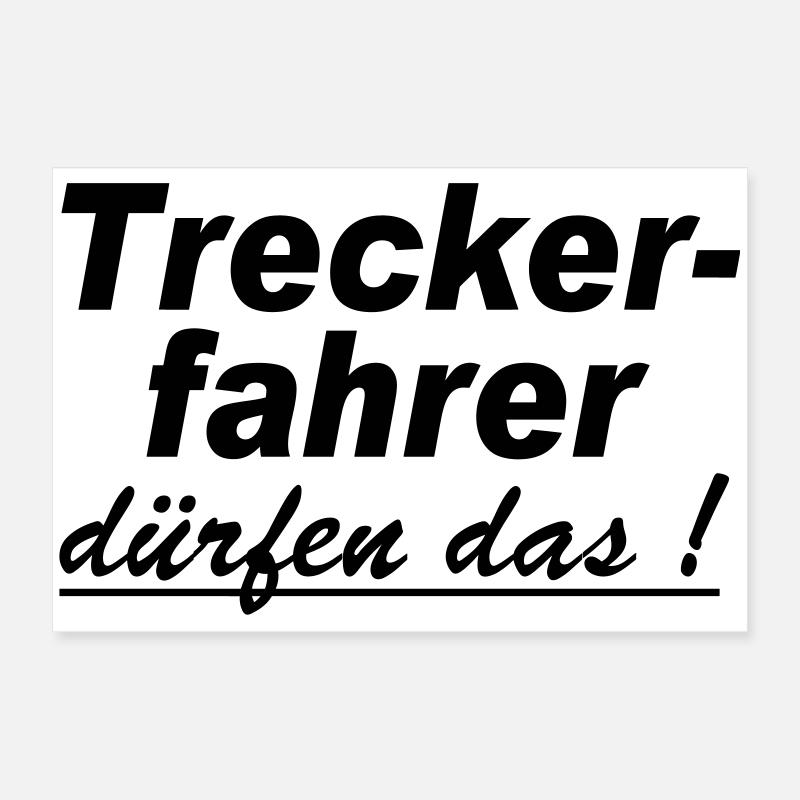 Traktor , Trecker , Trecker , Treckerfahrer(25) Poster 60x40 cm