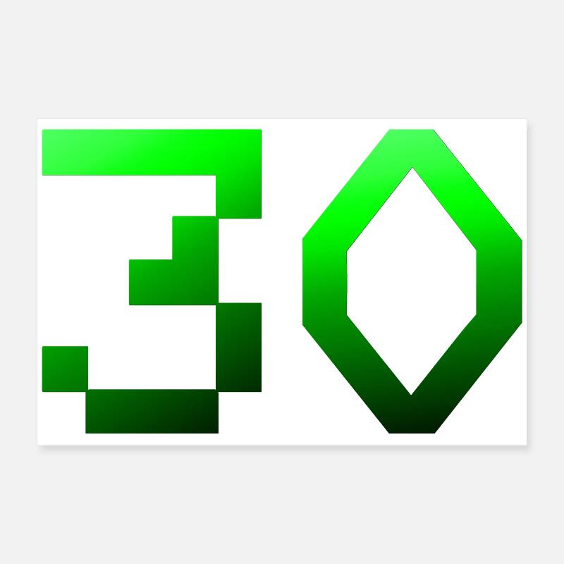 schenken, 30 Pixelig Poster 60x40 cm