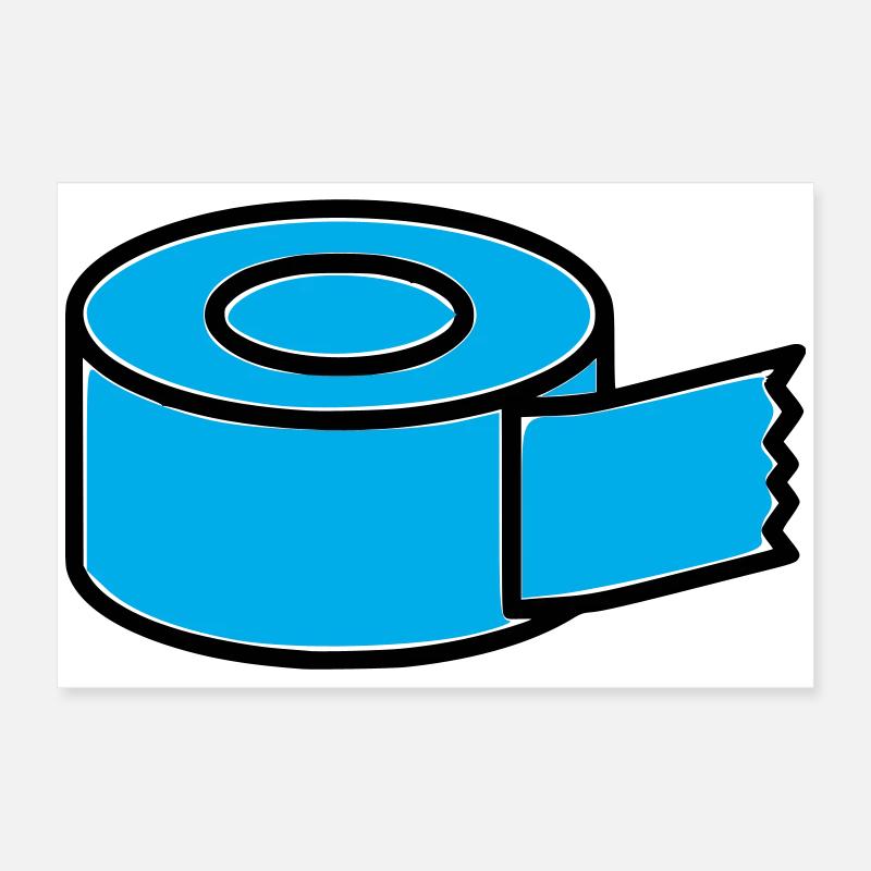 Klebeband Tape Rolle Comic Poster 60x40 cm