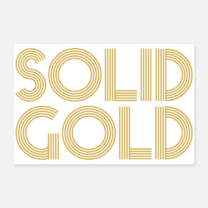 SOLID GOLD Poster 24" x 16" (60x40 cm)