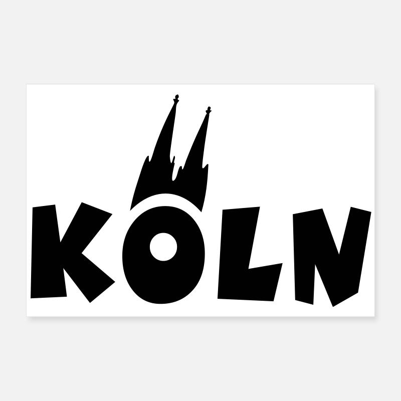 Köln mit Kölner Dom Poster 60x40 cm