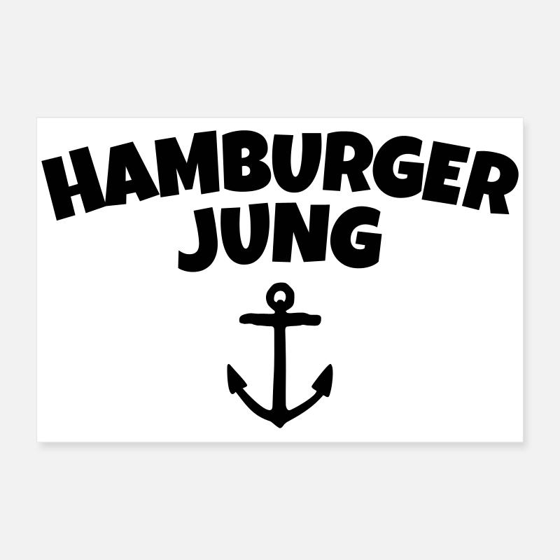 Hamburger Jung de Hambourg Poster 60 x 40 cm