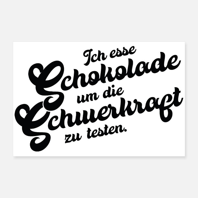 Chocolate Gravity Test Poster 24" x 16" (60x40 cm)