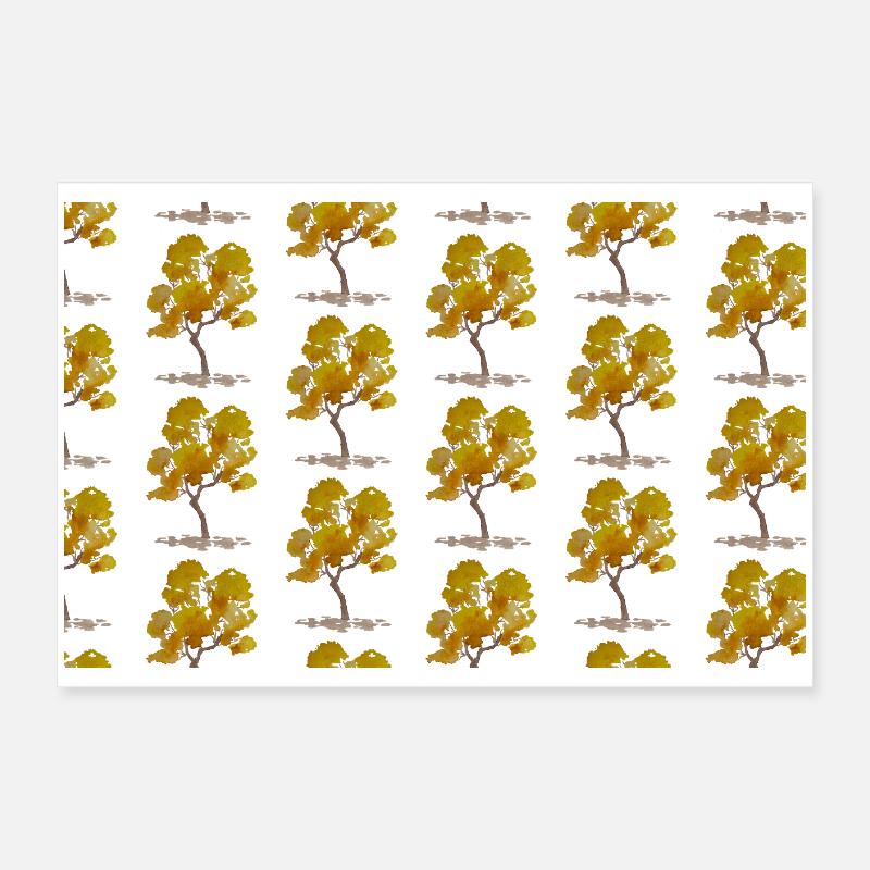 Autumn Tree Pattern Poster 24" x 16" (60x40 cm)