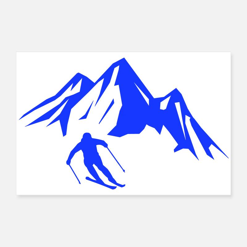 Bergski Abenteuer Poster 60x40 cm