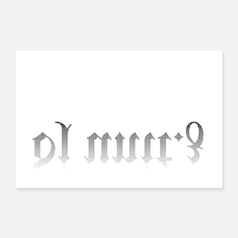 dj unit.z ohne Schnörkel Poster 60x40 cm