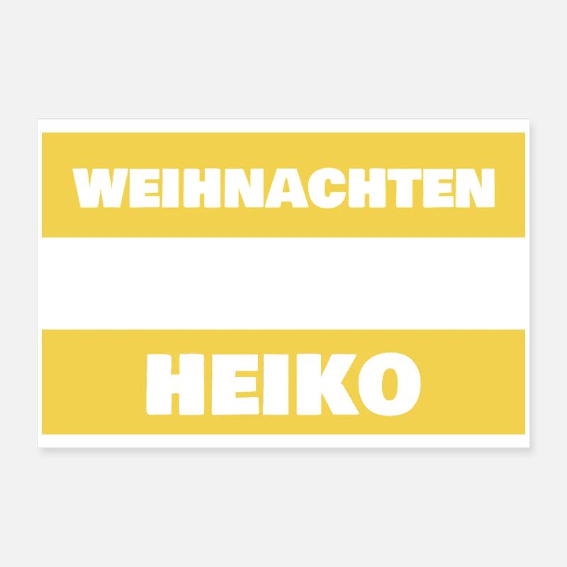 Heiko comme prénom Poster 60 x 40 cm