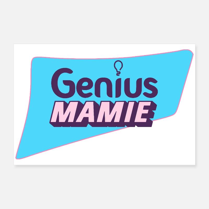 Geniale Oma Poster 60x40 cm