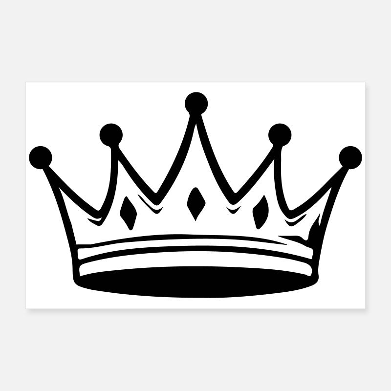 Krone König Symbol Poster 60x40 cm