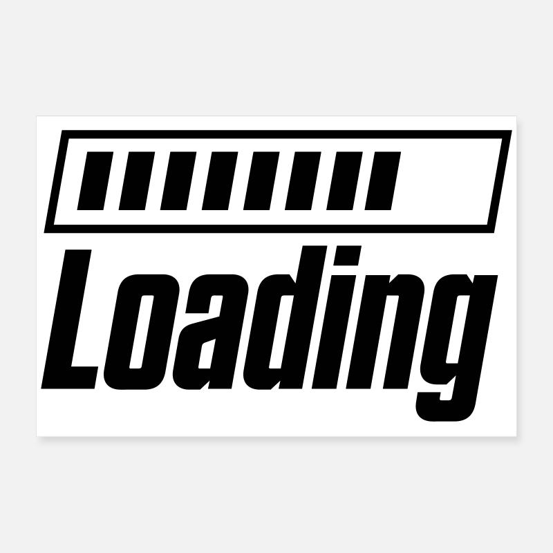Loading Loading Bar Poster 24" x 16" (60x40 cm)