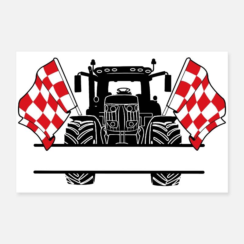 Brabant_Tractor_Custom_Edition Poster 24" x 16" (60x40 cm)