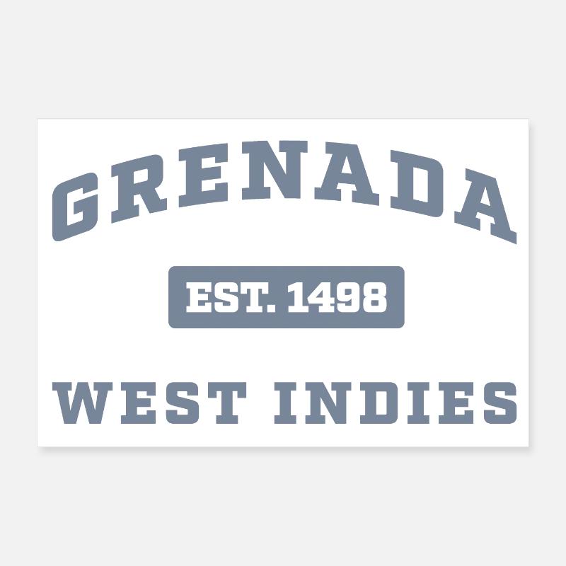 Grenada West Indies Est. 1498 Poster 24" x 16" (60x40 cm)