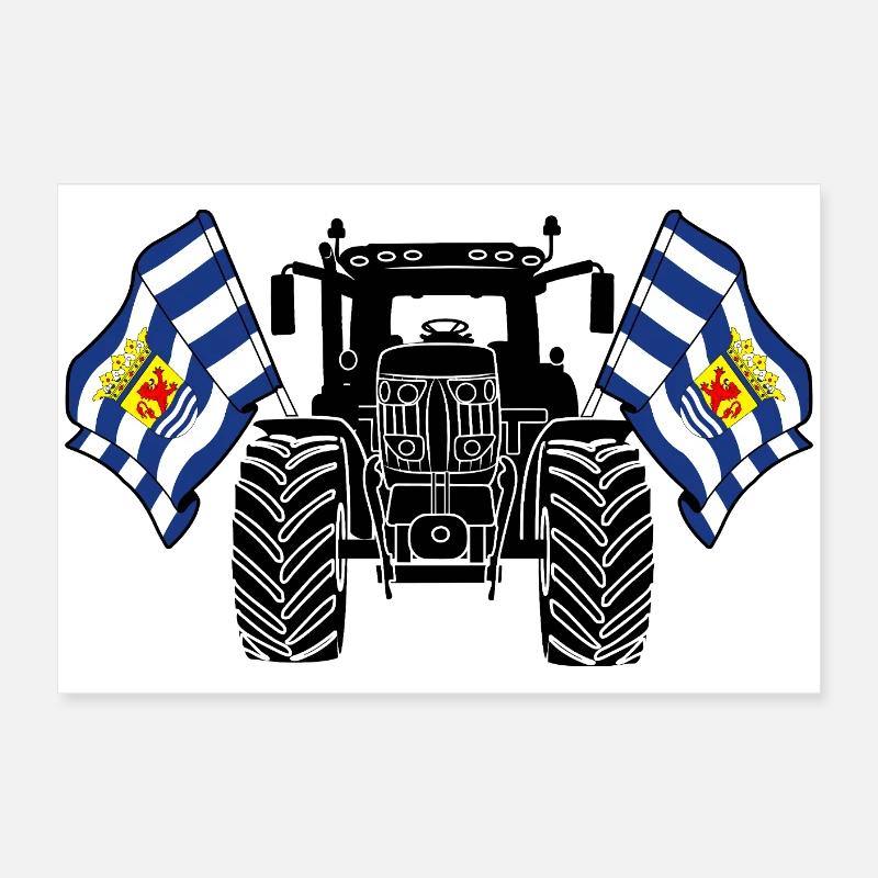 Zeeland_Tractor_Pride Poster 60x40 cm