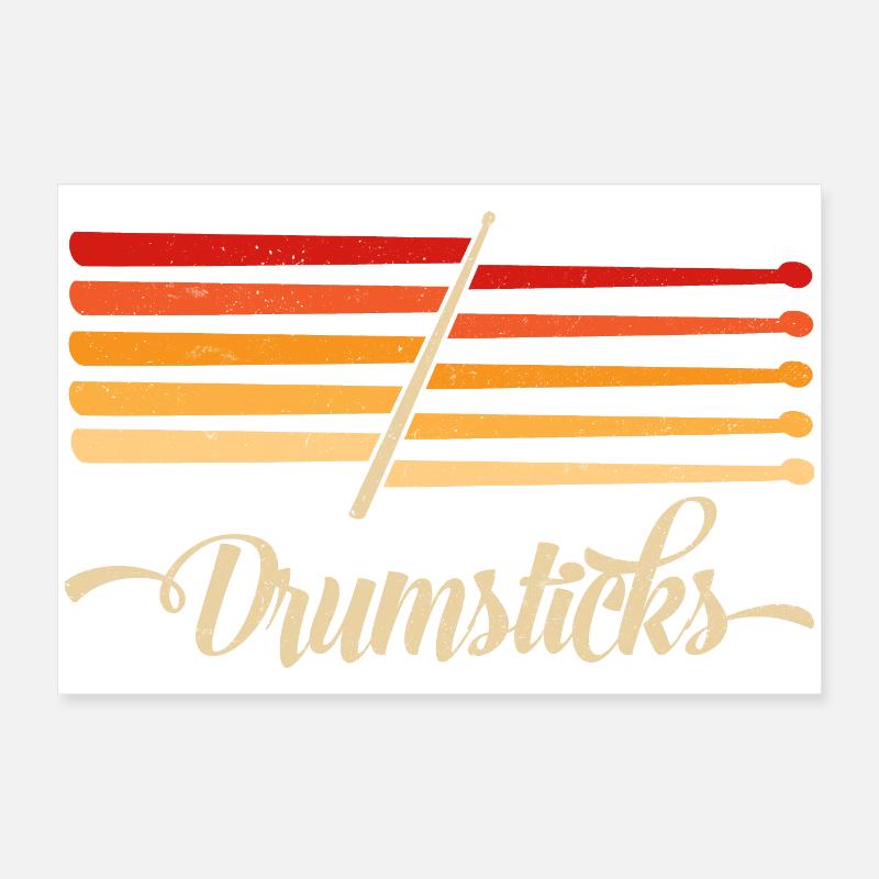 Drummer Drumsticks " Trommelstöcke " Poster 60x40 cm