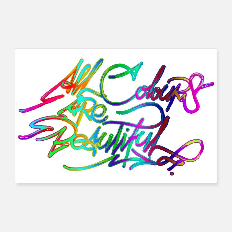 Toutes les couleurs sont belles ACAB Poster 60 x 40 cm
