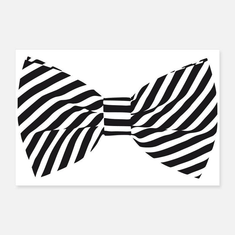 Zebra Bow Tie Poster 24" x 16" (60x40 cm)