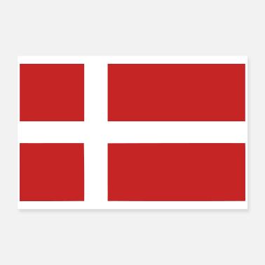Drapeau du Danemark Poster 60 x 40 cm
