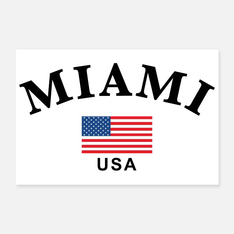 Miami, États-Unis Poster 60 x 40 cm