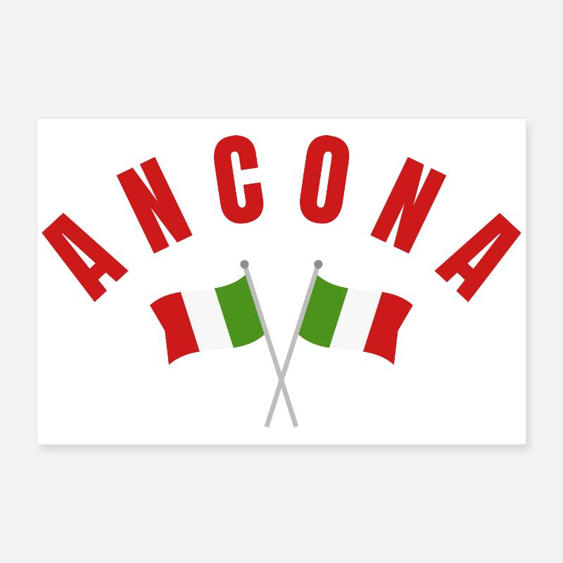 Emblème des drapeaux d’Ancône Poster 60 x 40 cm