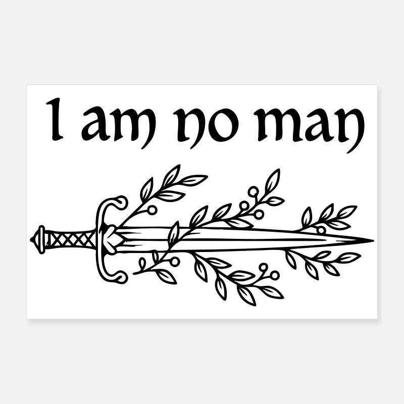 Ich bin kein Mann Poster 60x40 cm
