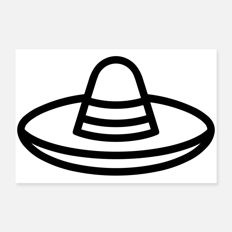 sombrero Poster 60 x 40 cm