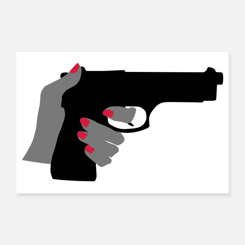 Gun Poster 24" x 16" (60x40 cm)