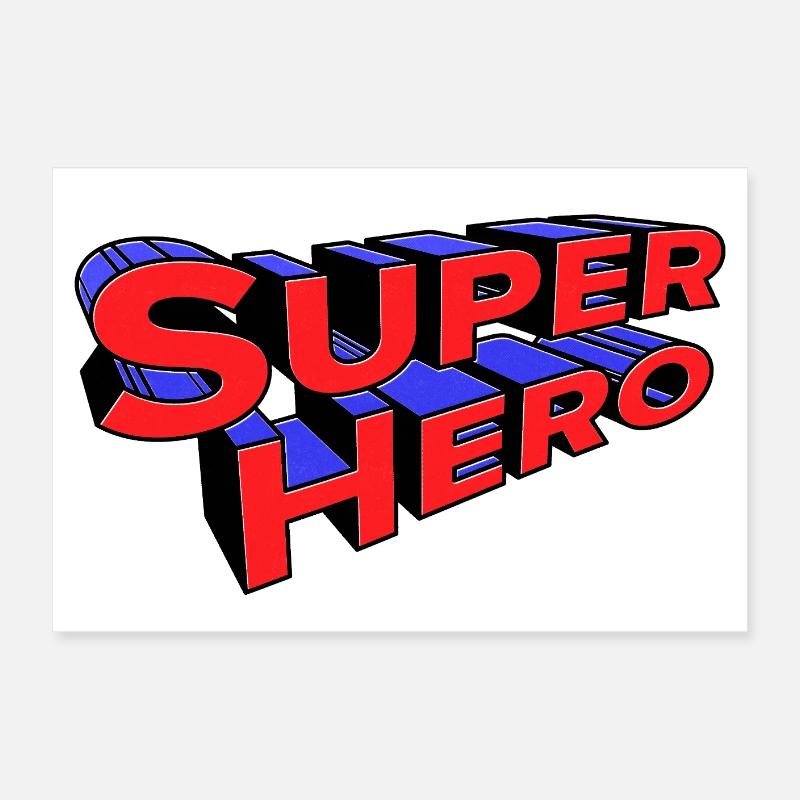 Super Hero Statement Poster 24" x 16" (60x40 cm)